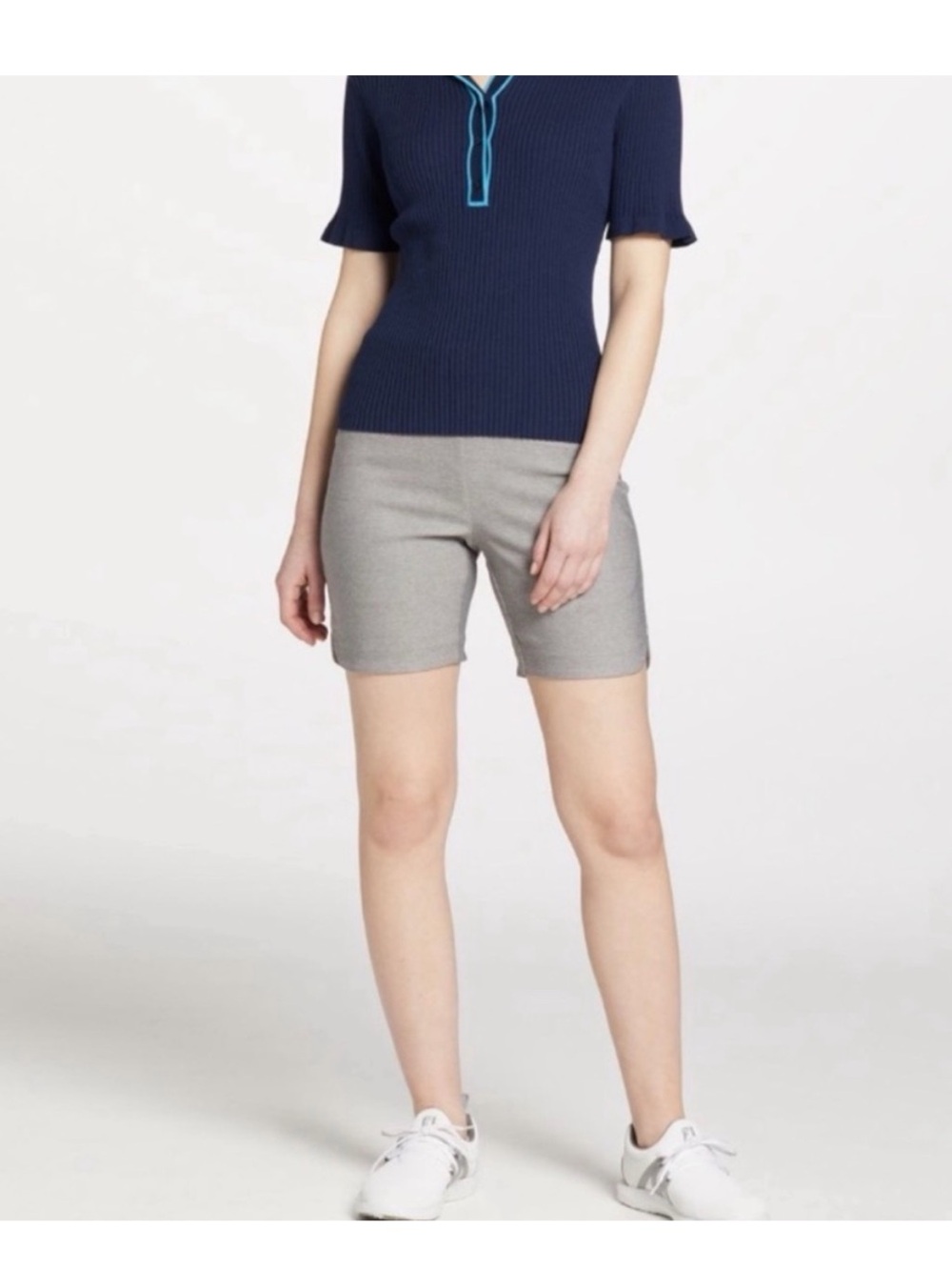 Walter Hagen Golf Shorts Pull On Tummy Control Gray Medium Resists Wrinkles NWT